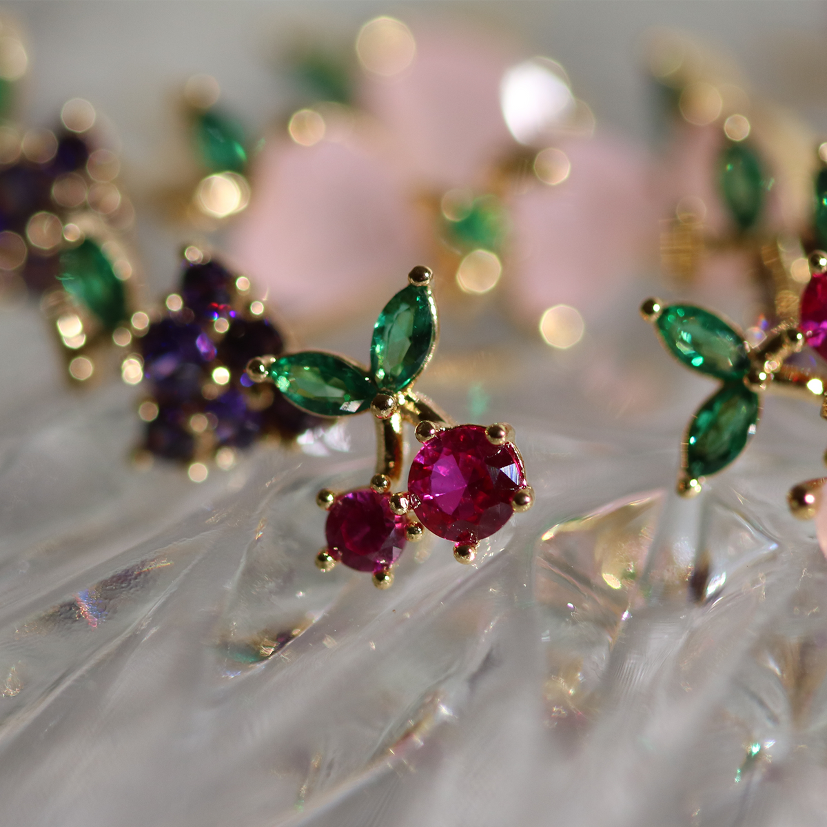Grapes earrings