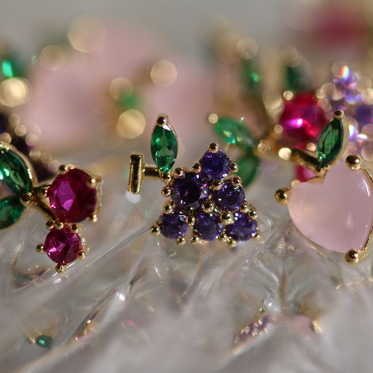 Grapes earrings