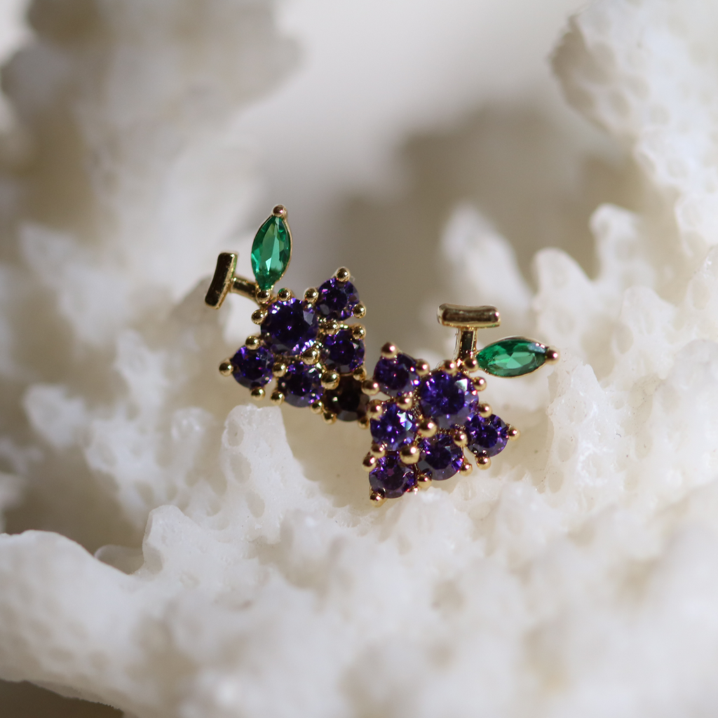 Grapes earrings