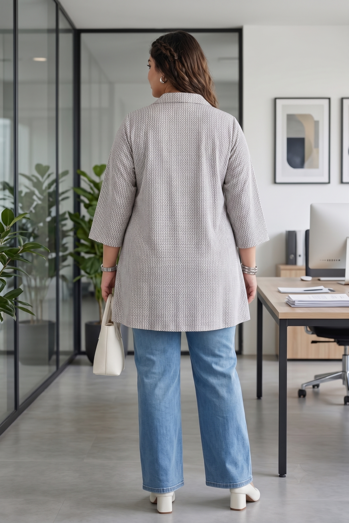 Timeless Grey 100% Cotton Comfort Top