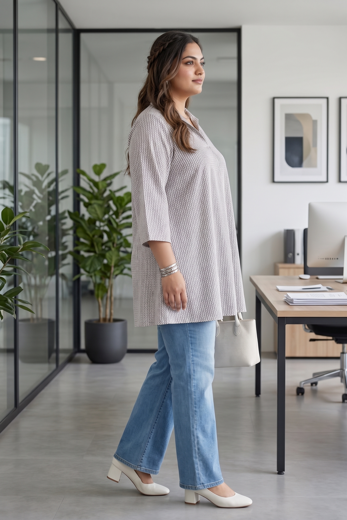 Timeless Grey 100% Cotton Comfort Top